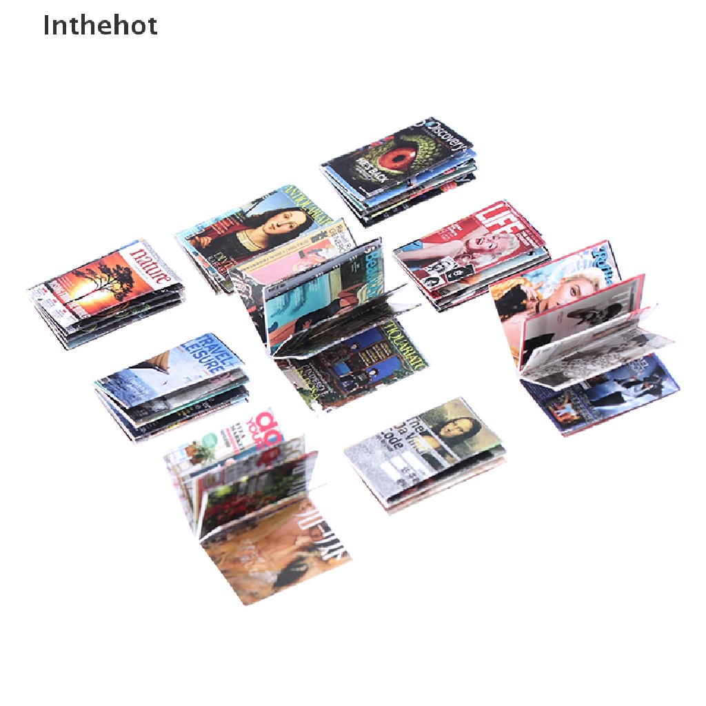 Bộ 3 Mô Hình Tạp Chí mini Tỉ Lệ 1: 12 Dành Cho Búp Bê