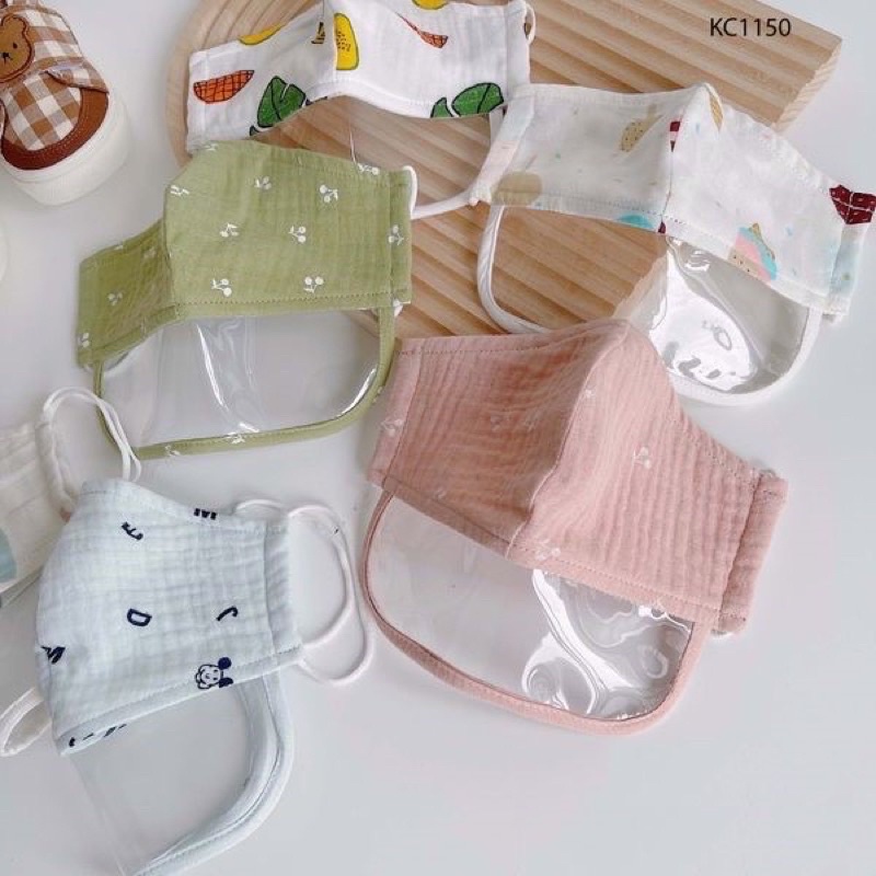 Khẩu Trang Xô Muslin Chống Giọt Bắn Cho Bé