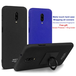 IMAK Case For Oneplus 6T Hard PC Matte Cover for One plus 6T +Screen Protector