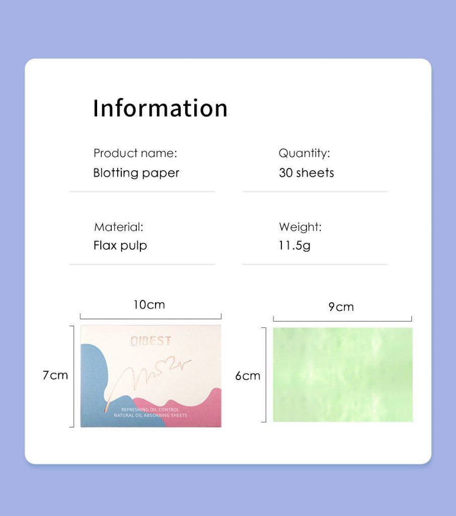 [Hàng mới về] Hộp 50 Tờ Giấy Thấm Dầu Hai Mặt Giúp Làm Sạch Da Mềm Mại | BigBuy360 - bigbuy360.vn