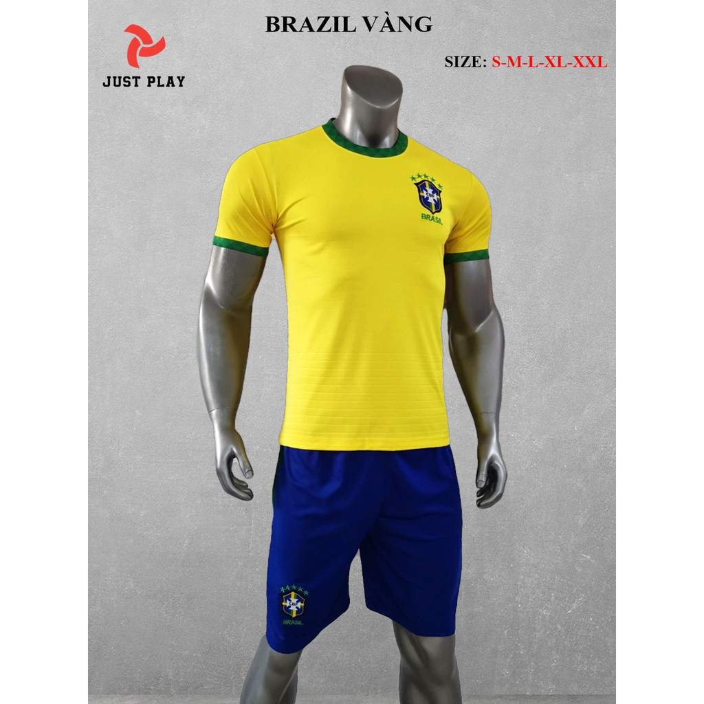Bộ quần áo đá banh Brazil, Bộ quần áo bóng đá in tên và số theo yêu cầu