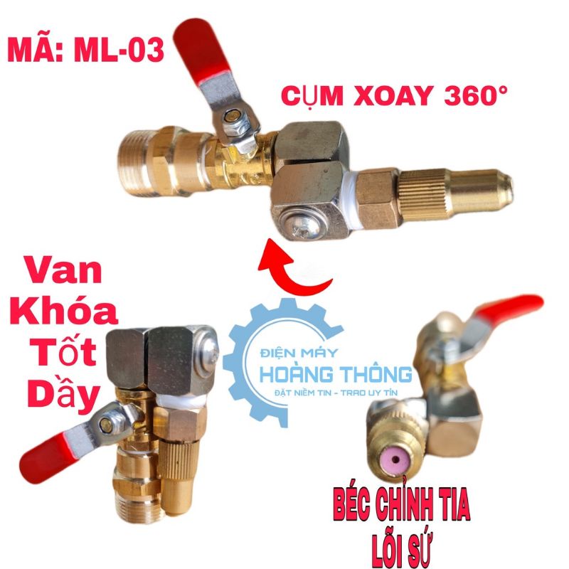 BỘ BÉC XỊT RỬA VỆ SINH MÁY LẠNH REN 22MM