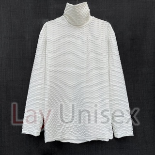 Áo thun Cổ Lọ tay dài Squares Pattern Royalty
