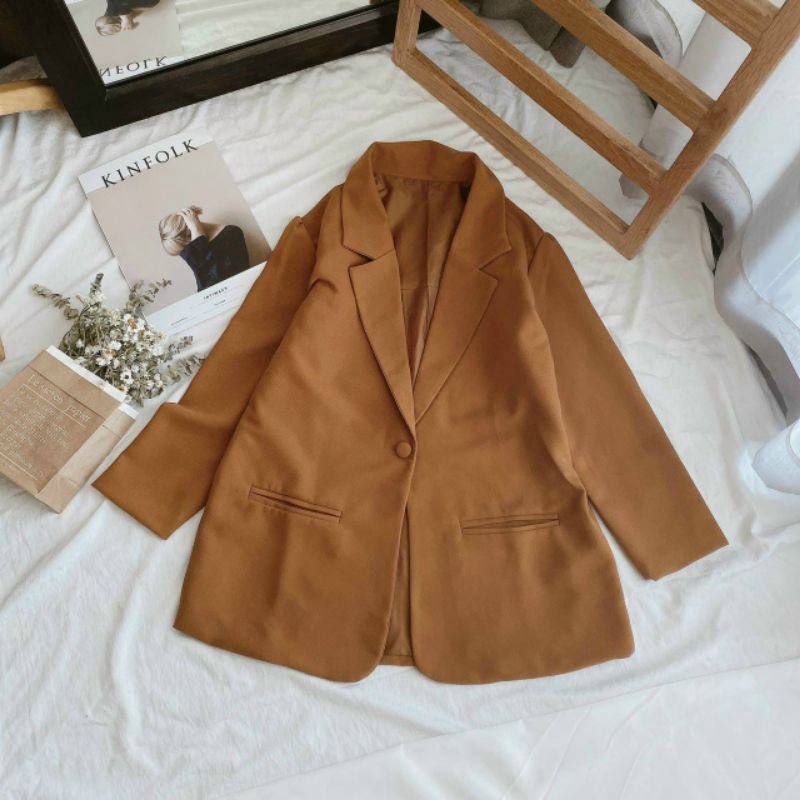 Áo Khoác Vest Nâu Vintage Sang Chảnh - DIVA_HCM | BigBuy360 - bigbuy360.vn