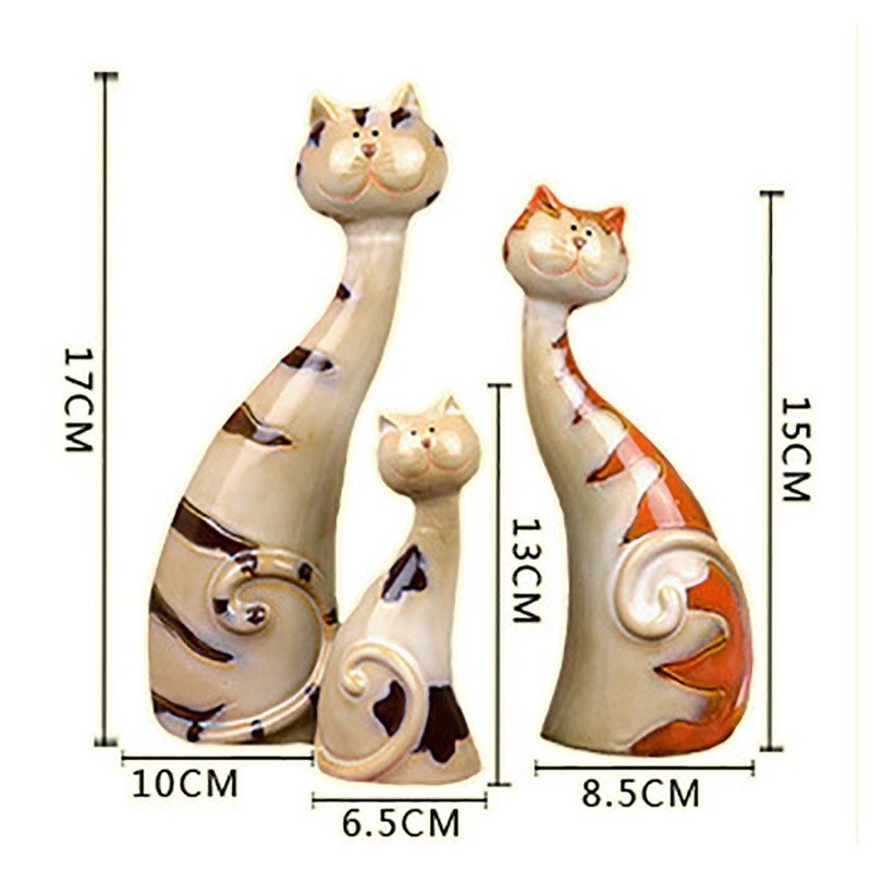 Bộ Tượng Trang Trí Nội Thất Hình Mèo Con Xinh Xắn I3Vn  Nông Trại 