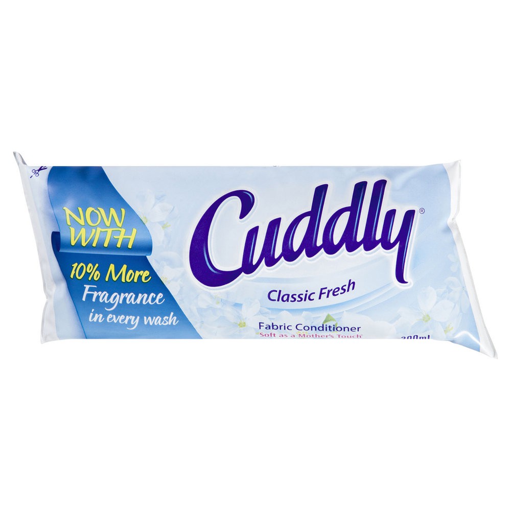 NƯỚC XẢ VẢI CÔ ĐẶC ÚC CUDDLY CLASSIC FRESH – HƯƠNG HOA NHÀI DỊU NHẸ, TƯƠI MÁT 300ML