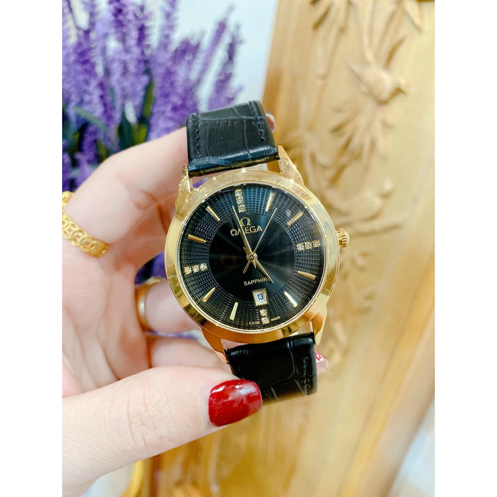 Đồng hồ Nam O.M.E.GA, dây da mềm, size 40, thẻ bảo hành 12 tháng- Đồng hồ Omega Nam | BigBuy360 - bigbuy360.vn