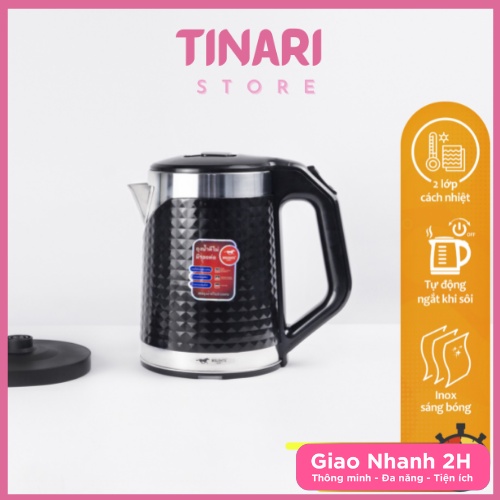Ấm Siêu Tốc Thái Lan MISUSHITA, Ấm Đun Nước Siêu Tốc 2,2L Sang Trọng