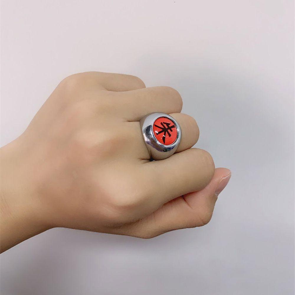 Nhẫn Đeo Khớp Ngón Tay Họa Tiết Hoạt Hình Sharingan Akatsuki Itachi Sasuke Uchiha