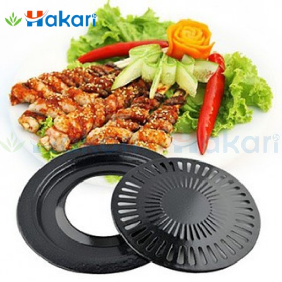 Vỉ nướng men 2 mảnh SUMIO dùng cho bếp ga, hồng ngoại, cồn, than