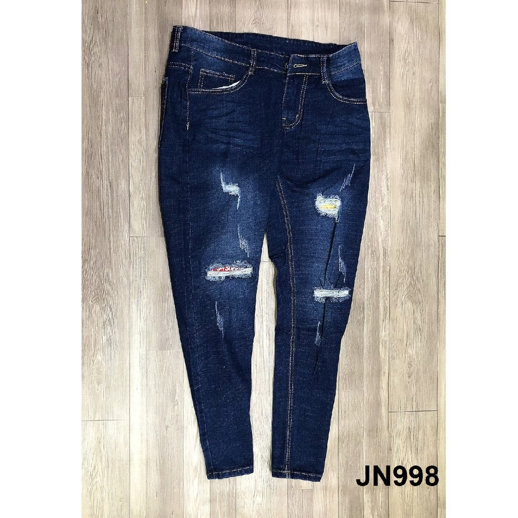 Quần jean nam rách ống nhỏ JN998