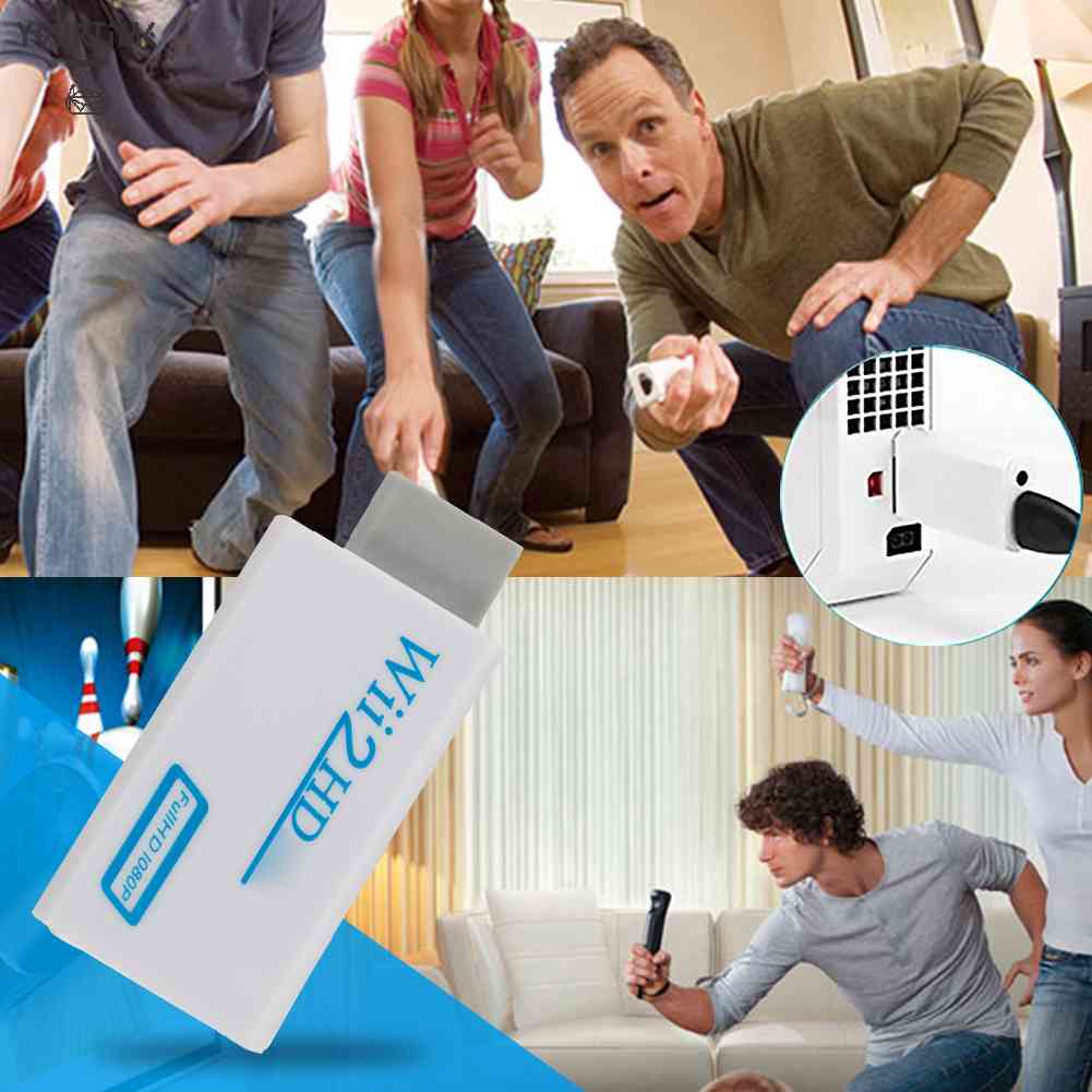 Bộ ChuyểN ĐổI Âm Thanh 3.5mm Full HD 1080P Wii 2 Wii Sang HDMI