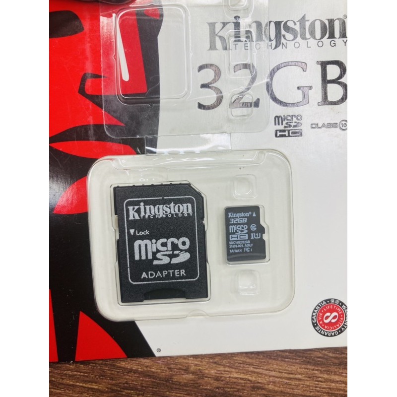 Thẻ nhớ 32GB Kingston MicroSD Class 10 (Kèm Adapter)