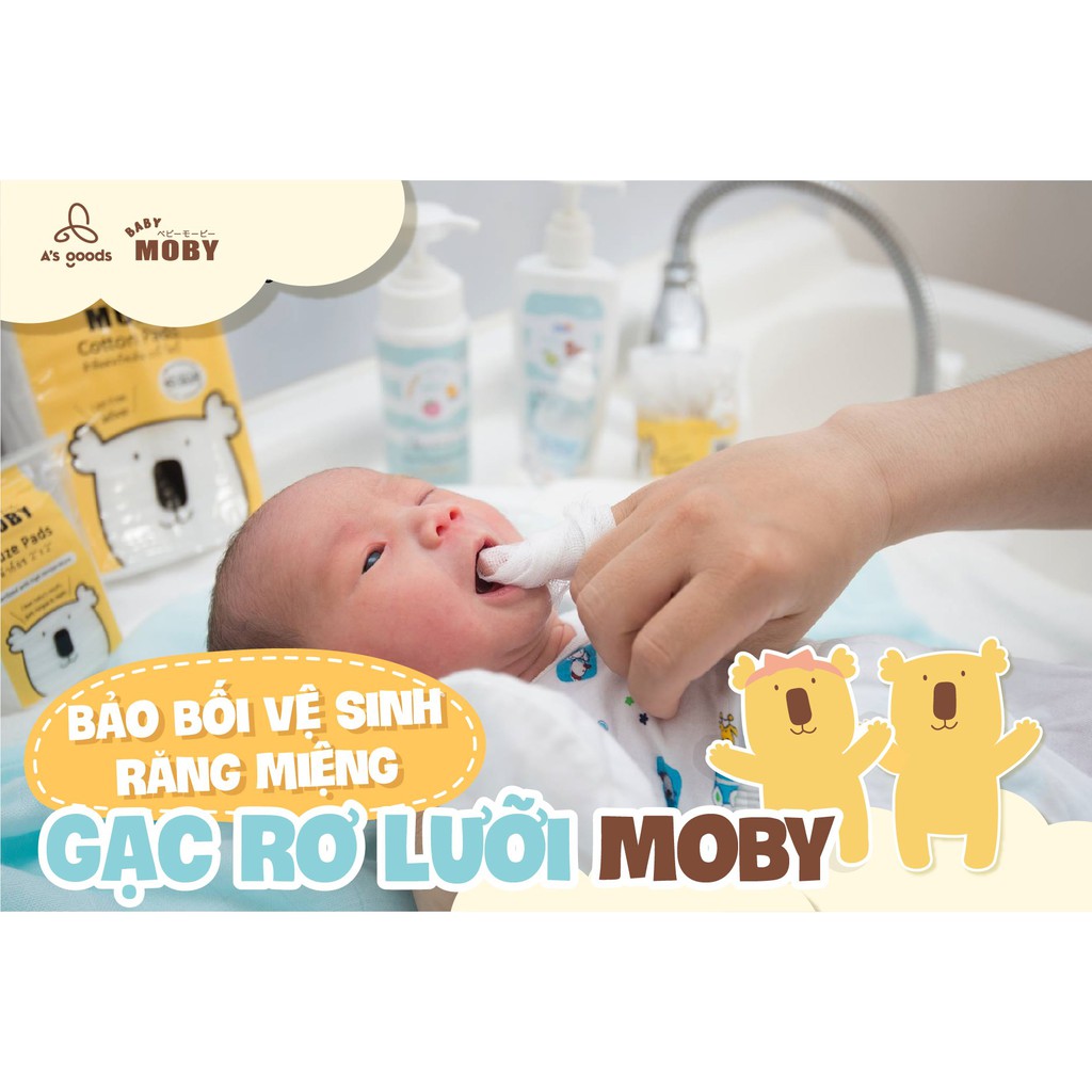 Gạc Rơ Lưỡi Moby Cho Bé (50 Miếng)