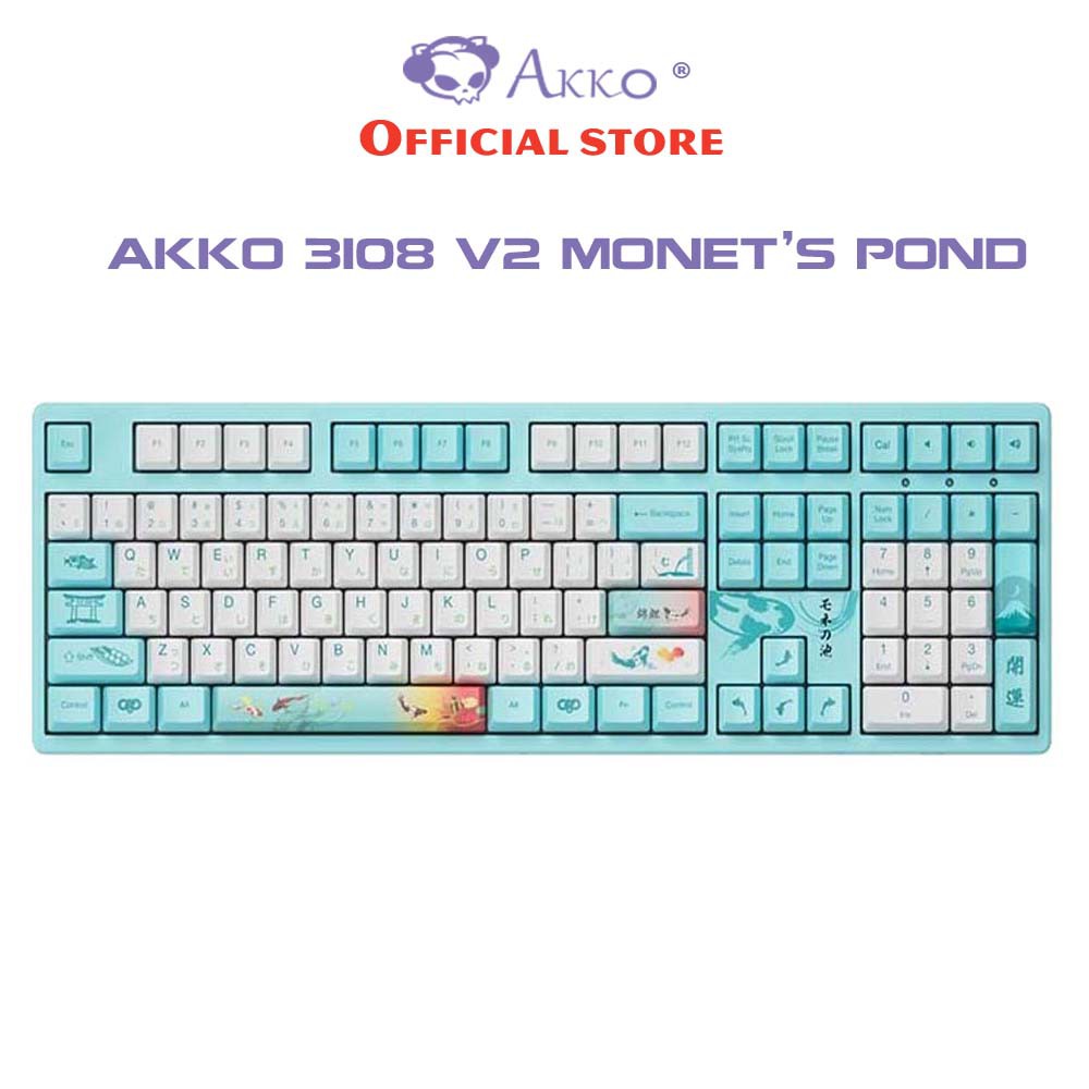 Bàn phím cơ AKKO 3108 v2 Monet’s Pond (Akko switch v2)
