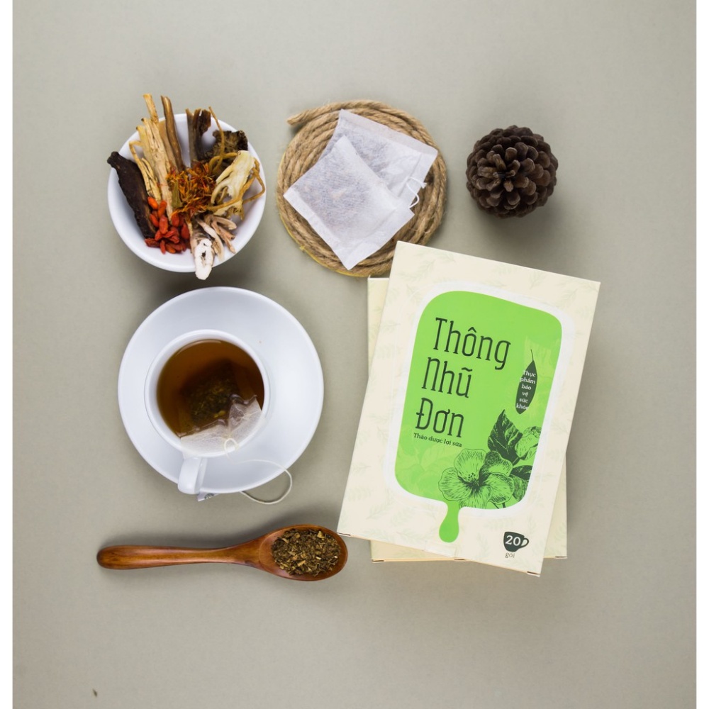 Trà Thảo Dược Lợi Sữa Thông Nhũ Đơn - lợi sữa từ Chè Vằng, Bồ Công Anh, Cam Thảo và các thảo dược quý