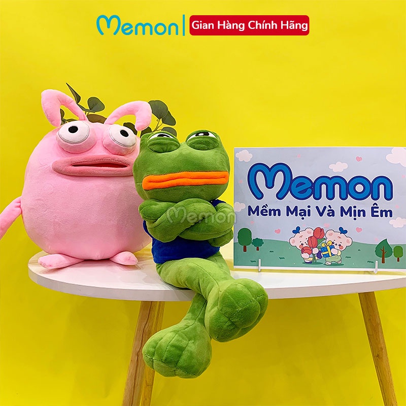 [Mã LIFE1404ALL giảm 10% đơn 50k] Gấu Bông Ếch Pepe, Thỏ Môi Dày Biểu Cảm Meme Hài Hước Cao Cấp Memon