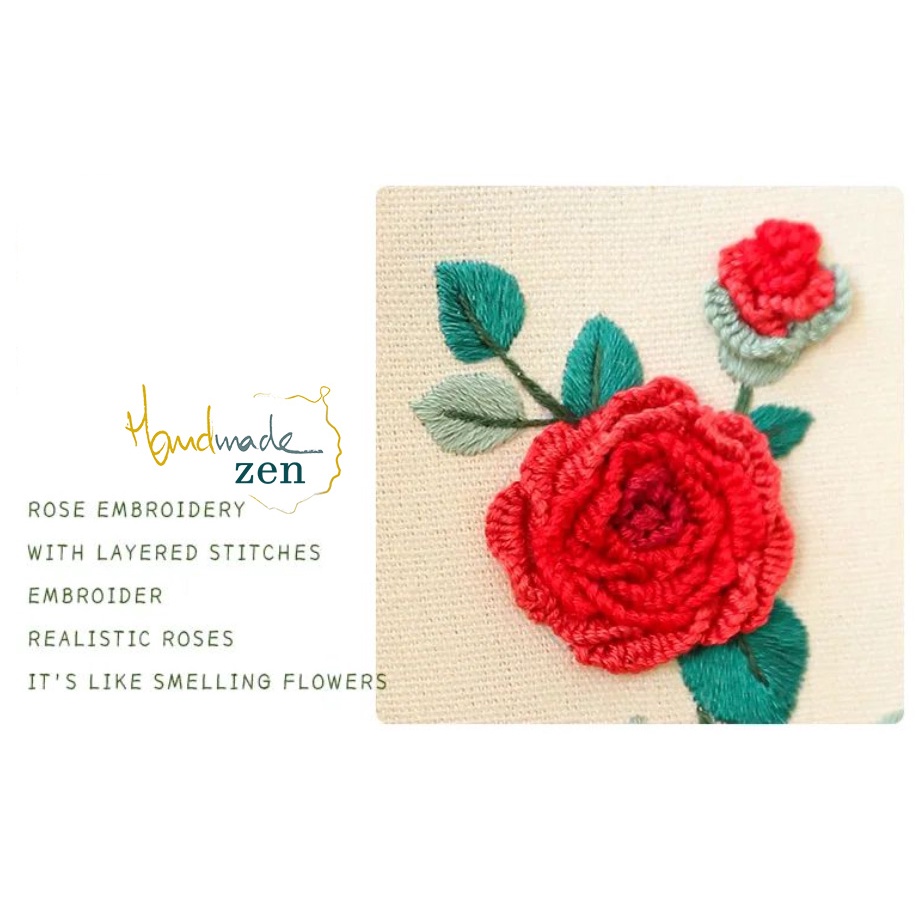 Bộ kit Gói Tập thêu tay Flowers Vườn Hoa Mộng Mơ - Nguyên Liệu Thêu Tay Trang trí Nhà Cửa Decor Quà Tặng - ZEN Handmade