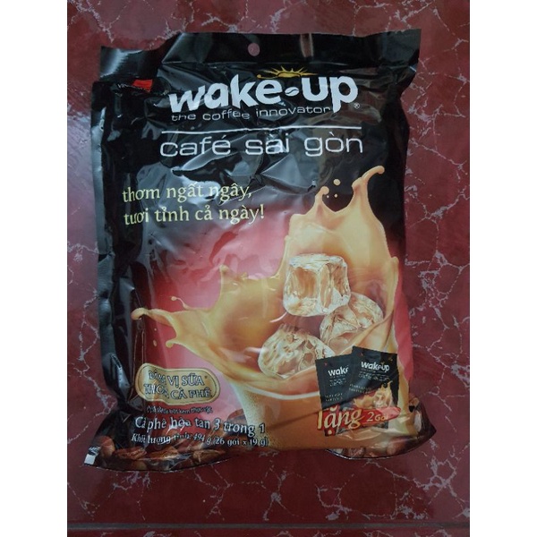 Cà phê sữa Wake Up Café Sài Gòn 456g (24 gói x 19g) | BigBuy360 - bigbuy360.vn