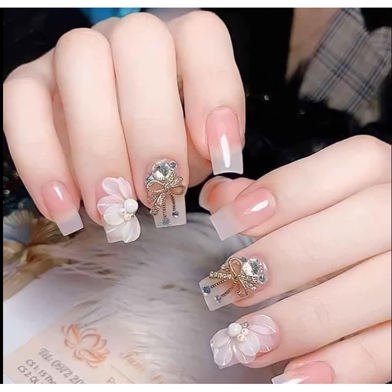 Nơ quốc dân trang trí nail