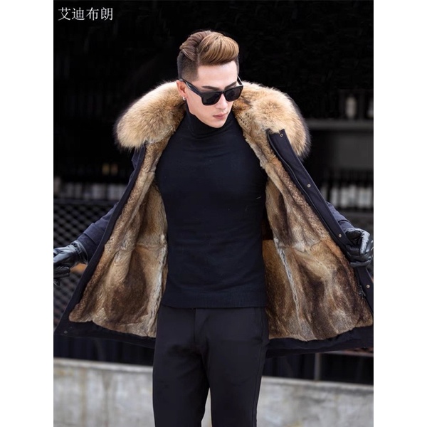 Áo khoác nam kaki lót lông
