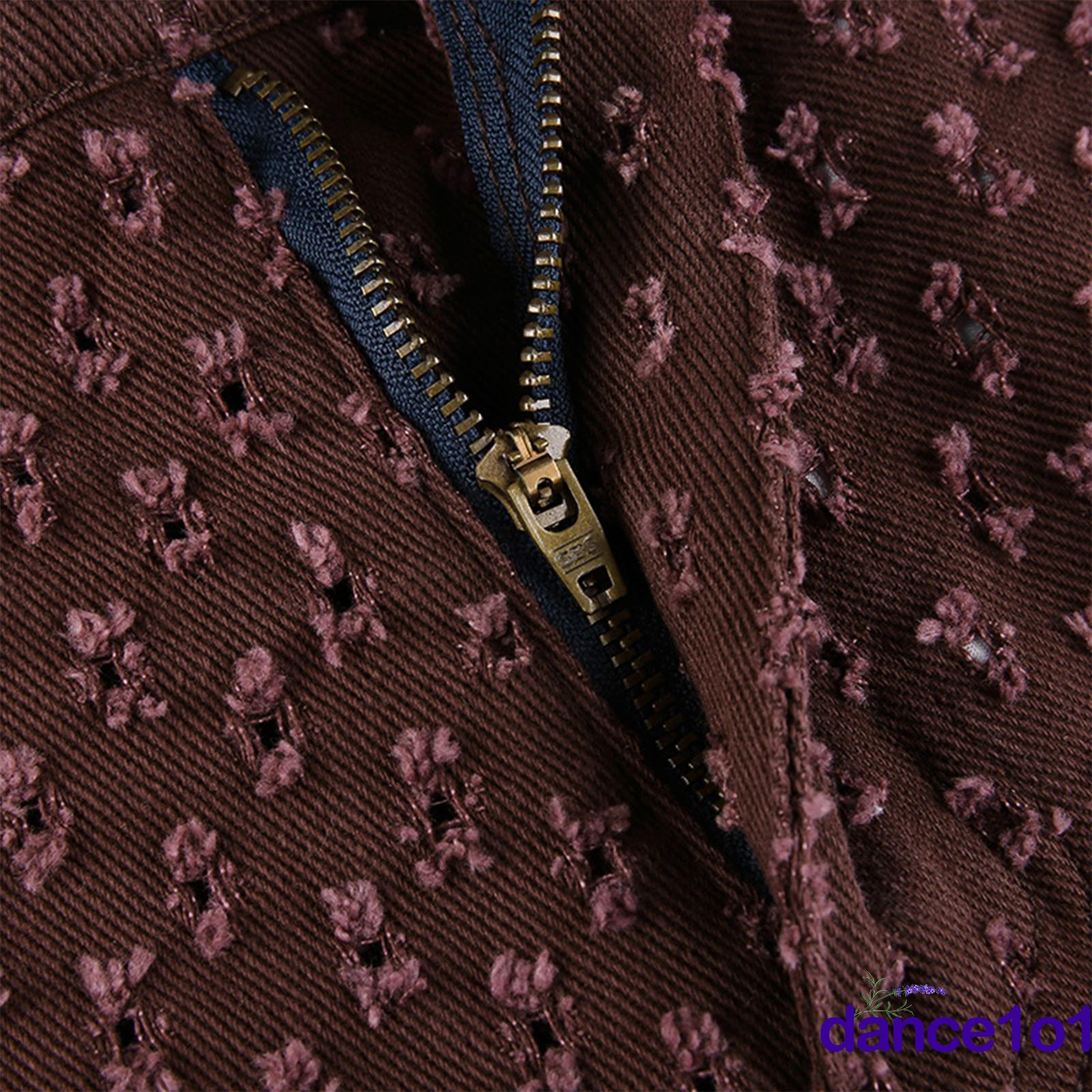 Quần Dài Lưng Cao Ống Rộng Phối Rách Cá Tính Cho Nữ | BigBuy360 - bigbuy360.vn