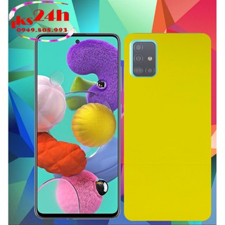 Miếng Dán PPF Mặt Lưng Trong Suốt tự phục hồi trầy xước cho Samsung Galaxy A51 / Galaxy A71 loại xịn