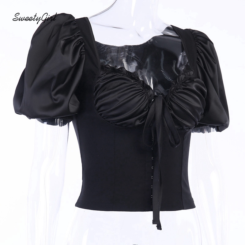 Áo Thun Nữ Tay Lửng Phối Ren Thời Trang 2020