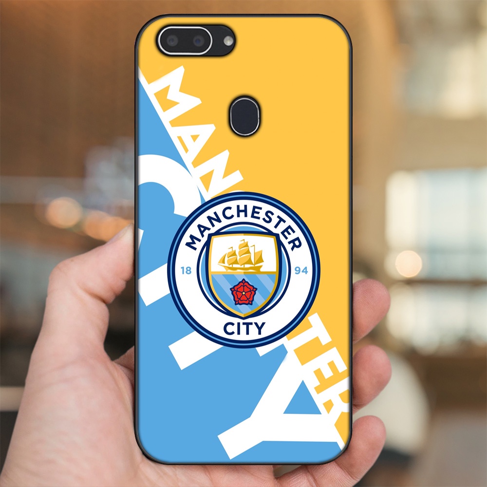 Ốp lưng Realme 2 viền đen in hình Manchester City MC