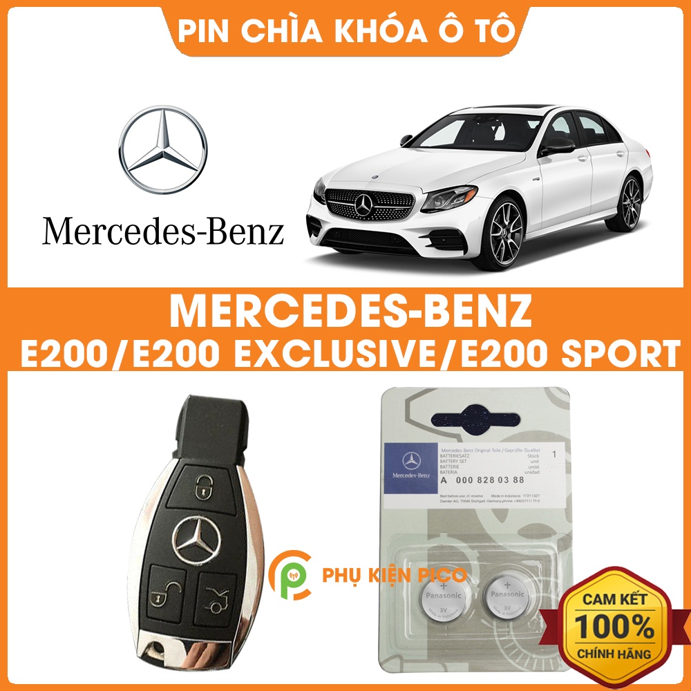 Pin chìa khóa ô tô Mercedes E200/ E200 Exclusive/ E200 Sport chính hãng Mercedes sản xuất tại Indone