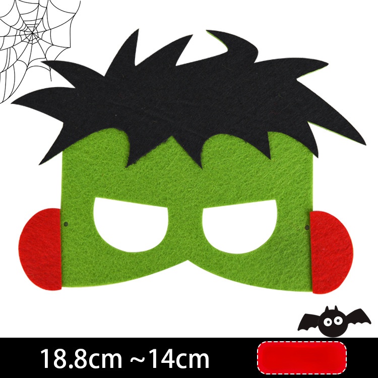 Bộ Dụng Cụ Làm Mặt Nạ Hóa Trang Halloween Hình Hoạt Hình Cho Trẻ Mẫu Giáo