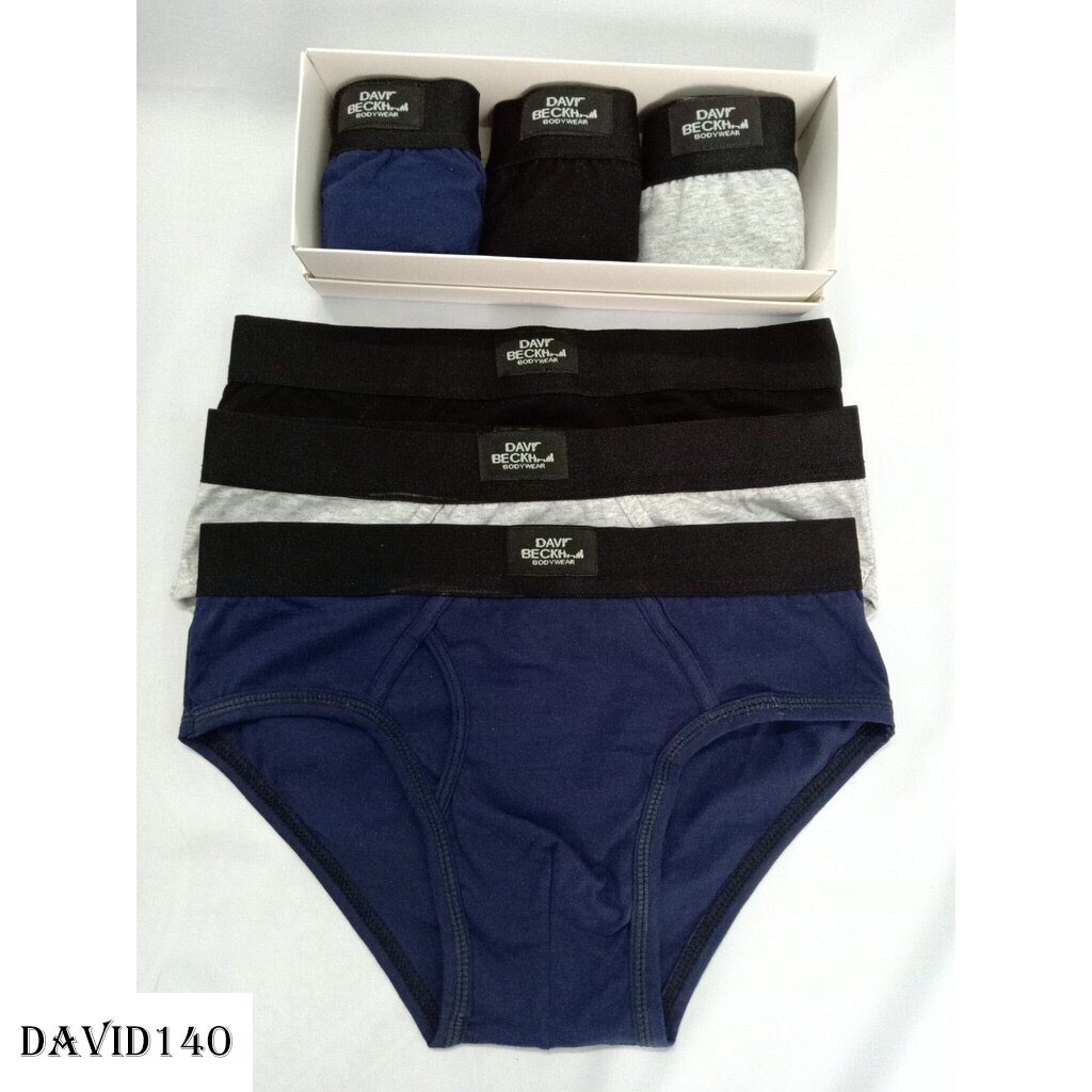 Combo 3 quần sịp HM David Beckham cao cấp có hộp - Quần lót nam hàng chuẩn