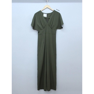 Q10022 - jumsuit mango cổ v tay liền trơn