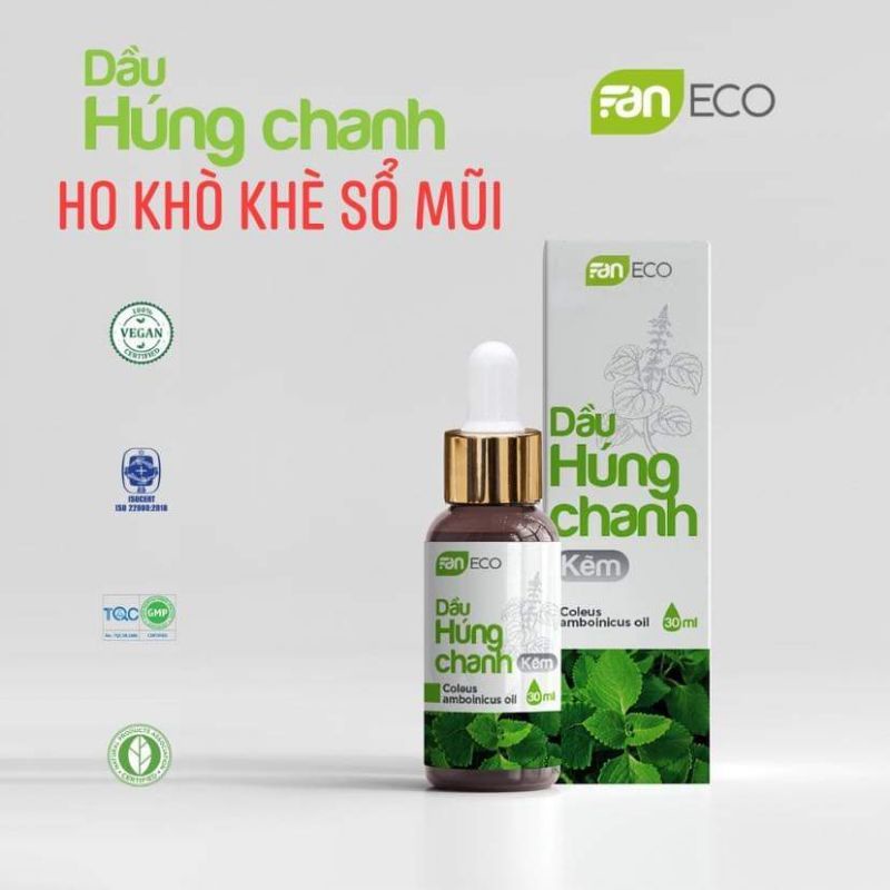 Dầu Húng Chanh Kẽm Faneco 30ML