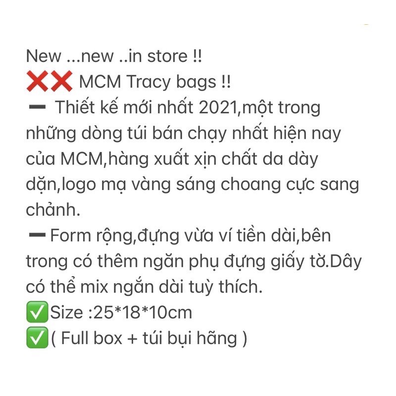 TÚI MC TRACY - XUẤT DƯ - SẴN