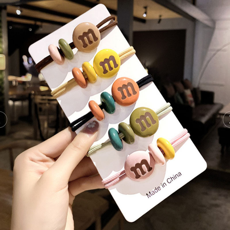 Dây buộc tóc cao su kiểu dáng hoạt hình phong cách Hàn Quốc thời trang dễ thương