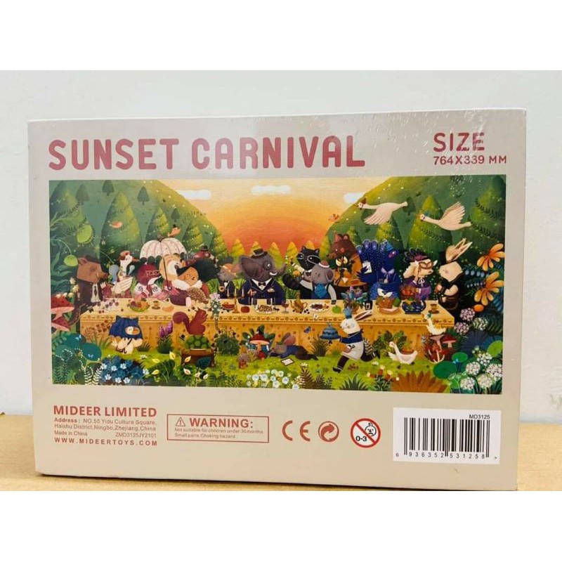 BỘ XẾP HÌNH 528 MIẾNG GHÉP SUNSET CARNAVAL - HÃNG MIDEER