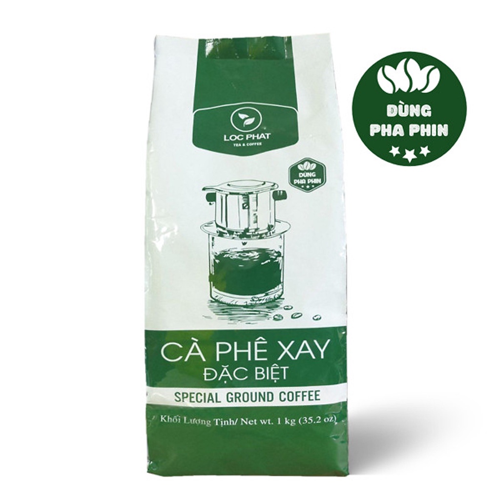 CÀ PHÊ XAY ĐẶC BIỆT LỘC PHÁT - PHA PHIN - 1KG - NGUYÊN LIỆU DÙNG PHA CHẾ ĐỒ UỐNG