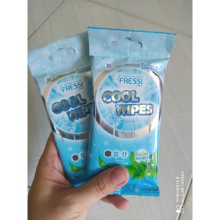 Khăn ướt Fressi care COOL WIPES gói 10 miếng