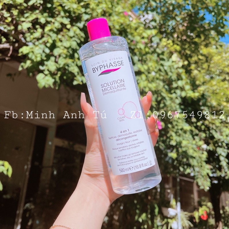 Nước tẩy trang Byphasse làm sạch sâu, cấp ẩm cho da