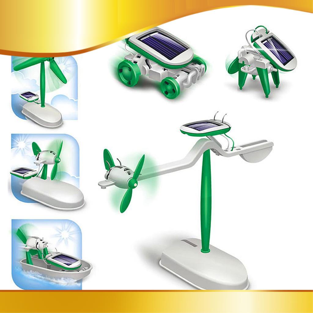 Bộ Đồ Chơi Lắp Ráp 6 Trong 1 Sử Dụng Năng Lượng Mặt Trời
