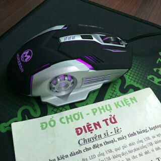 Chuột game LED Morzzor MZ-17 cao cấp (tặng thảm lót chuột)