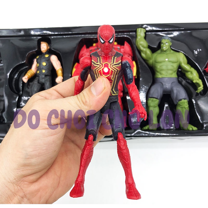 Hộp đồ chơi mô hình 5 siêu anh hùng Avengers 2 có đèn 99001-1
