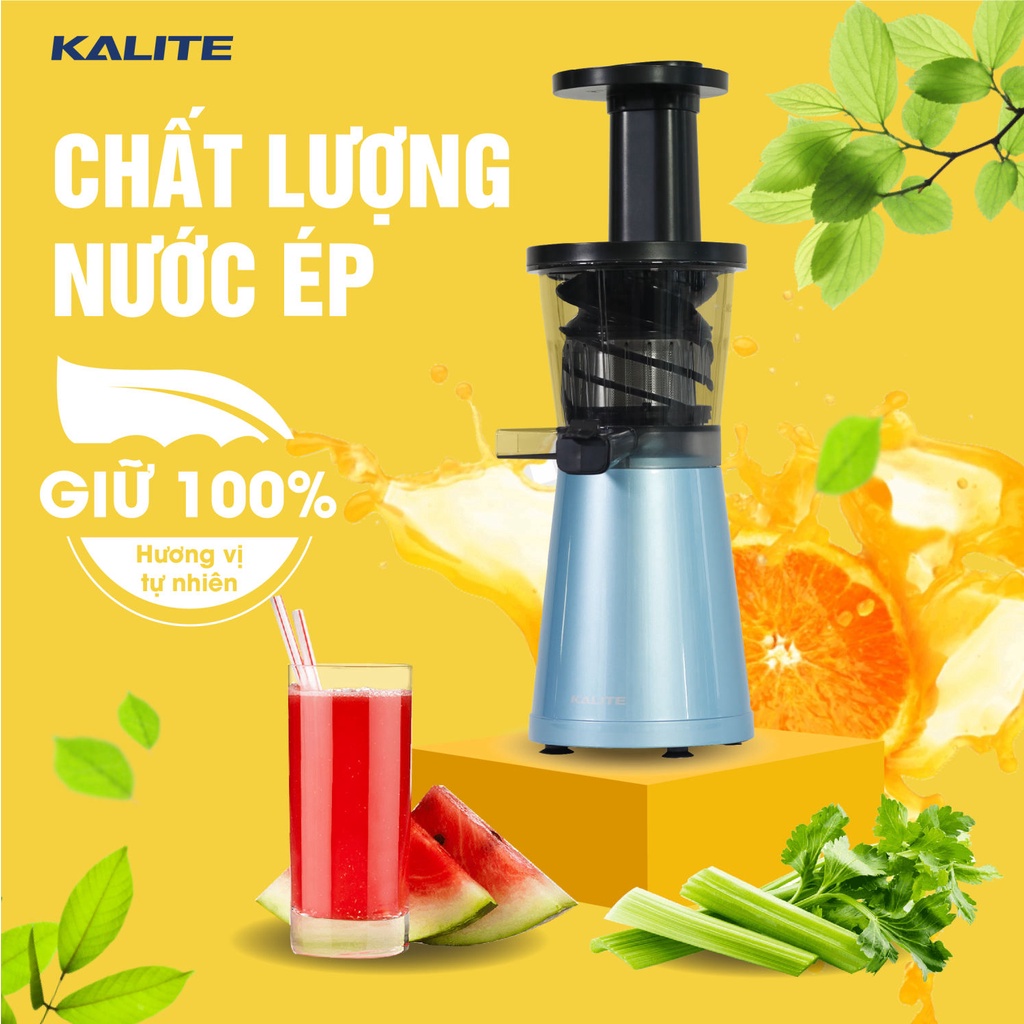 Máy ép chậm Kalite KL530, máy ép hoa quả công suất 200W, dung tích 250ml, nhỏ gọn, ép kiệt bã, chạy êm