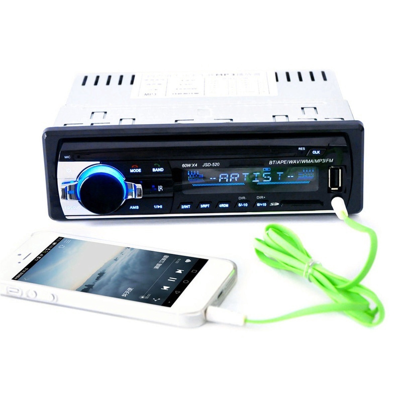 Máy nghe nhạc Mp3 Jsd520 12-24v đa năng dành cho xe hơi