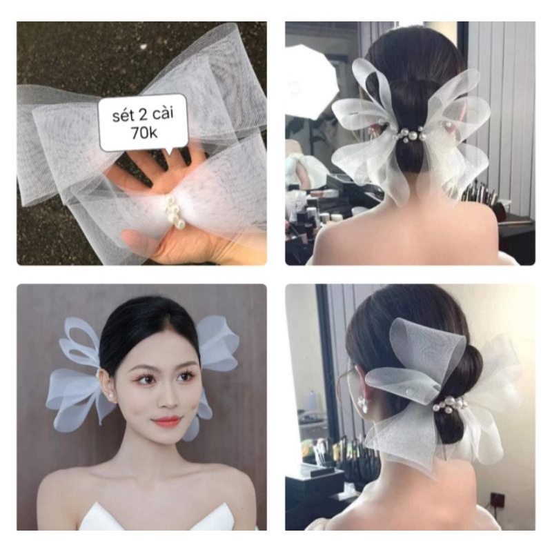 sét 2 cài nơ xinh