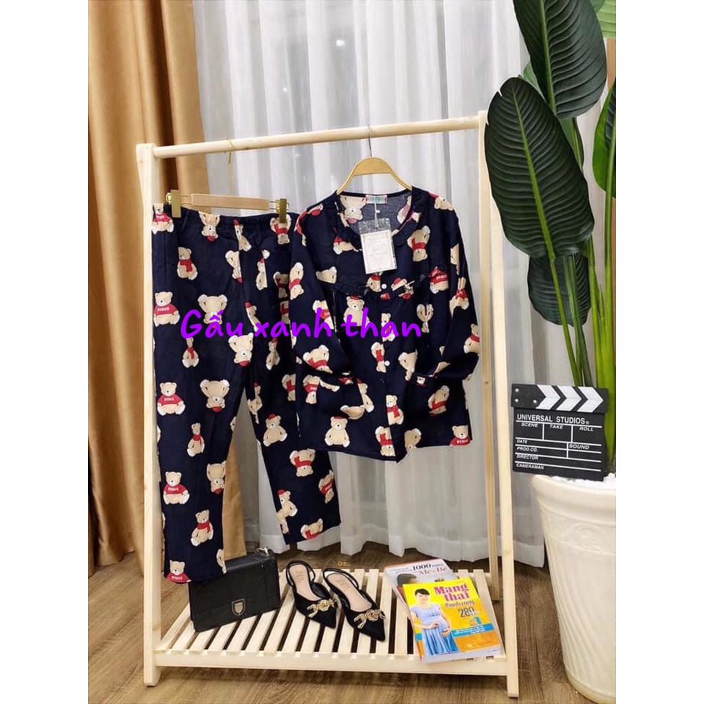 Bộ đồ bầu sau sinh dài tay chất Lanh BSS426