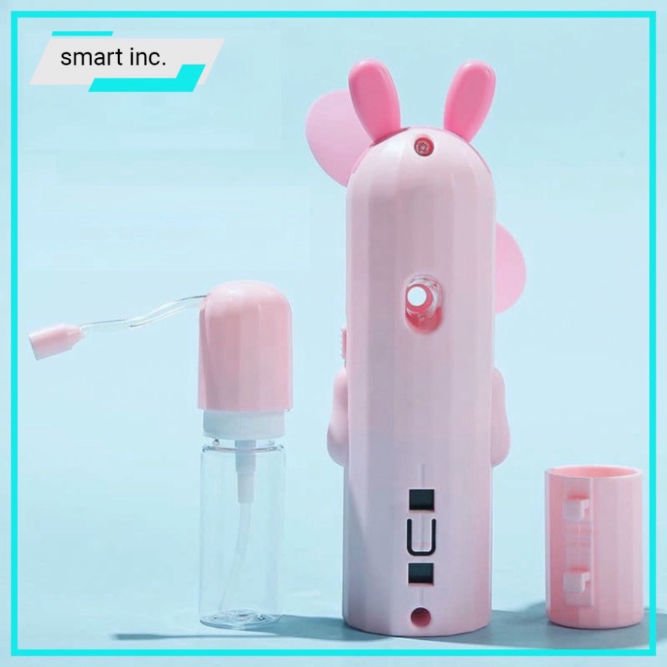 Quạt Cầm Tay Mini Quạt Phun Sương Làm Mát Tạo Độ Ẩm Tích Điện Sạc USB