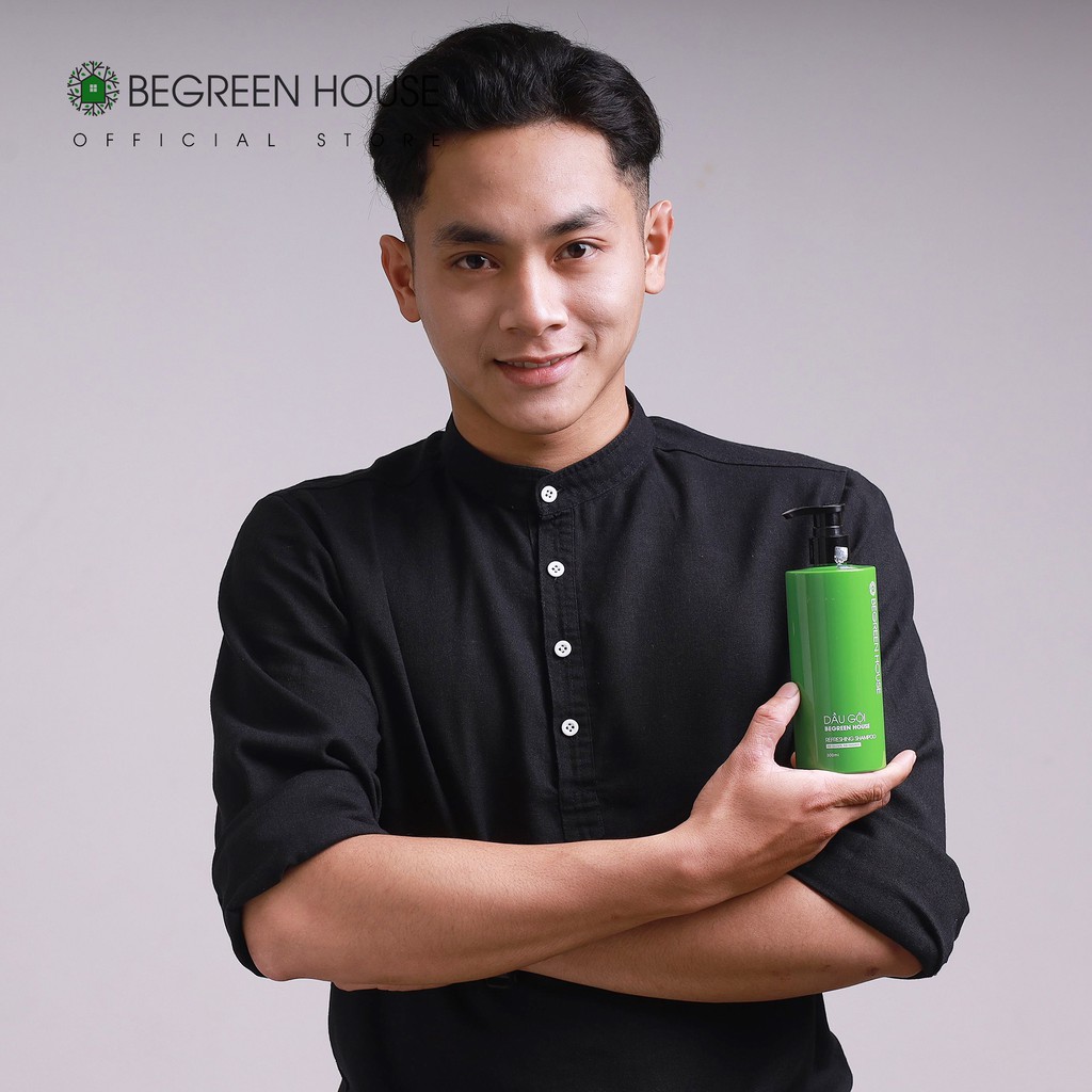 Dầu gội đầu Begreen House 300ml giúp thư giãn, mọc tóc, giảm ngứa da đầu, ngăn vảy gàu