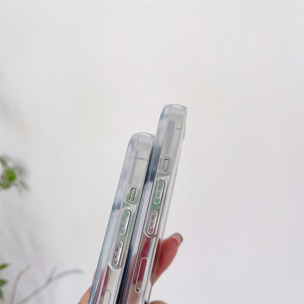 Ốp Điện Thoại Cứng Màu Trong Suốt Cho iPhone 13 12 11 Pro Max Promax XS Max XR X 7 Plus 8 8Plus